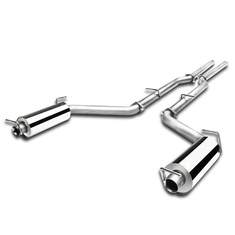 TUBERIA CATBACK CATBACK - 11-14 DODGE CHARGER 3.6L V6 - DUAL TIP - STAINLESS STEEL