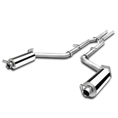 TUBERIA CATBACK CATBACK - 11-14 DODGE CHARGER 3.6L V6 - DUAL TIP - STAINLESS STEEL