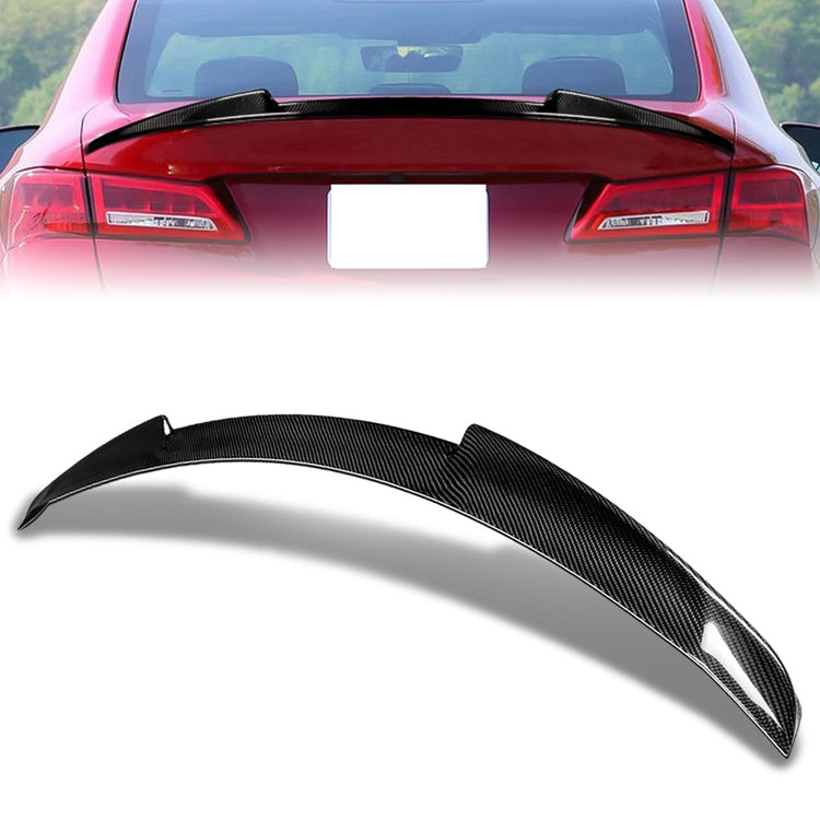 SPOILER CAR TRUNK SPOILER - 15-20 ACURA TLX - CARBON FIBER BLACK