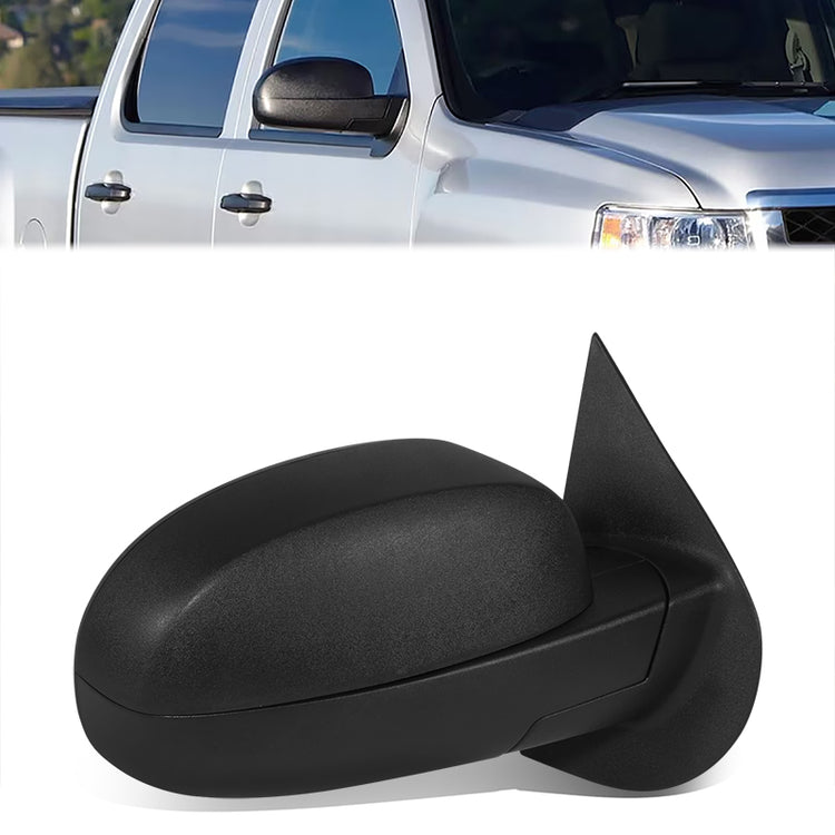 RETROVISOR MIRROR - OE STYLE - CHEVROLET SILVERADO 2500 07-14 - CHEVROLET SILVERADO 3500 07-14 - GMC SIERRA 2500 07-10 - GMC SIERRA 3500 07-10 - WITH POWER - PASSENGER SIDE - PAINT TO MATCH - BLACK