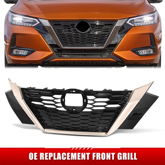 PARRILLA GRILLE - DS SENTR 20-ON/ GRILLE ASS'Y/ BLACK/CHROME BRIGHT/BLACK/ W/O CAMERA HOLE/ (SR) (USA)//PARTS.NO,NI1200317//OEM NO,623106LD0A