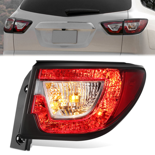 FAROS TRASEROS OE STYLE - 13-17 CHEVY TRAVERSE - OUTER - 7440 TURN SIGNAL / 7443 BRAKE / 7443 TAIL LAMP - CHROME HOUSING - RIGHT