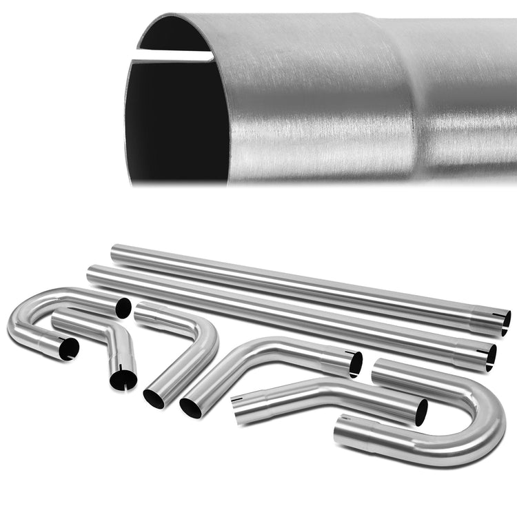 nan EXHAUST PIPES - STAINLESS STEEL - DIY CUSTOM PIPE - 3.0“ -  8 PCS