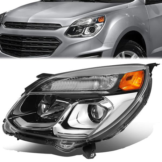 FAROS 16-17 CHEVROLET EQUINOX - USES 9005 HIGH / H11 LOW BEAM BULBS / 7444NA SIGNAL - LEFT - OE STYLE - CHROME