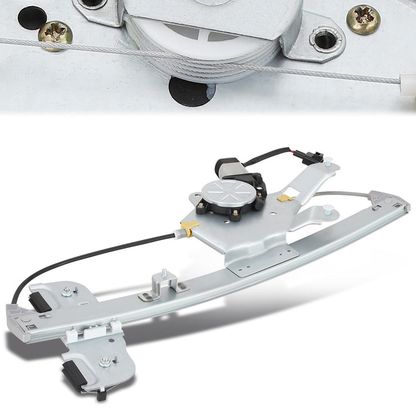 REGULADOR DE VENTANA WINDOW MOTORS & REGULATORS - METALLIC - 00-05 BUICK LESABRE - METALLIC - BARE STEEL/PLASTIC