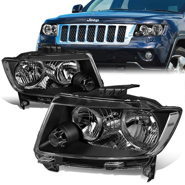 FAROS 11-13 JEEP GRAND CHEROKEE - H11 LOW BEAM / 9005 HIGH BEAM - BLACK HOUSING / CLEAR CORNER