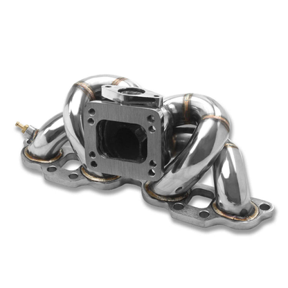 TURBO MANIFOLD TURBO MANIFOLD - SS - 89-98 NISSAN 240SX S13 / S14 SR20DET T3 / T4 RAM HORN - T3 FLANGE - 35 / 38MM WG - I10-6