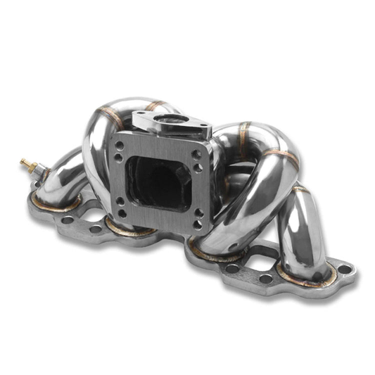 TURBO MANIFOLD TURBO MANIFOLD - SS - 89-98 NISSAN 240SX S13 / S14 SR20DET T3 / T4 RAM HORN - T3 FLANGE - 35 / 38MM WG - I10-6