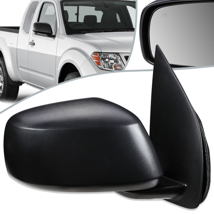 RETROVISOR MIRROR - OEM - 05-17 NISSAN FRONTIER / 05-15 NISSAN XTERRA / 05-12 NISSAN PATHFINDER - POWERED - TEXTURED - BLACK - RIGHT