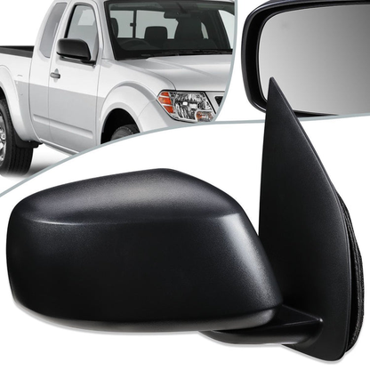 RETROVISOR MIRROR - OEM - 05-17 NISSAN FRONTIER / 05-15 NISSAN XTERRA / 05-12 NISSAN PATHFINDER - POWERED - TEXTURED - BLACK - RIGHT