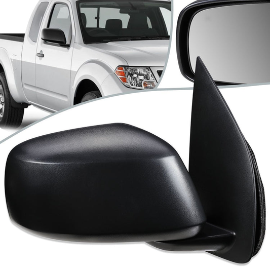 RETROVISOR MIRROR - OEM - 05-17 NISSAN FRONTIER / 05-15 NISSAN XTERRA / 05-12 NISSAN PATHFINDER - POWERED - TEXTURED - BLACK - RIGHT