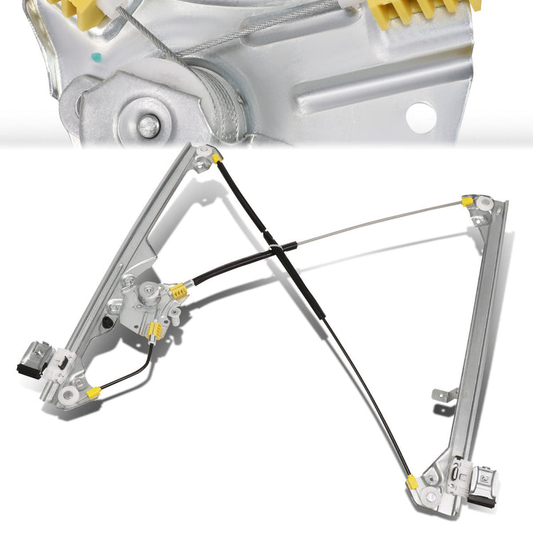 REGULADOR DE VENTANA WINDOW MOTORS & REGULATORS - METALLIC - 99-07 CHEVY AVALANCHE SILVERADO GMC YUKON SIERRA 1500-3500 - METALLIC - BARE STEEL/PLASTIC