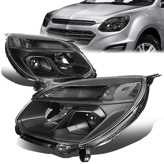 FAROS 16-17 CHEVROLET EQUINOX - PROJECTOR - BLACK HOUSING / CLEAR CORNER - H11 LOW BEAM / 9005 HIGH BEAM