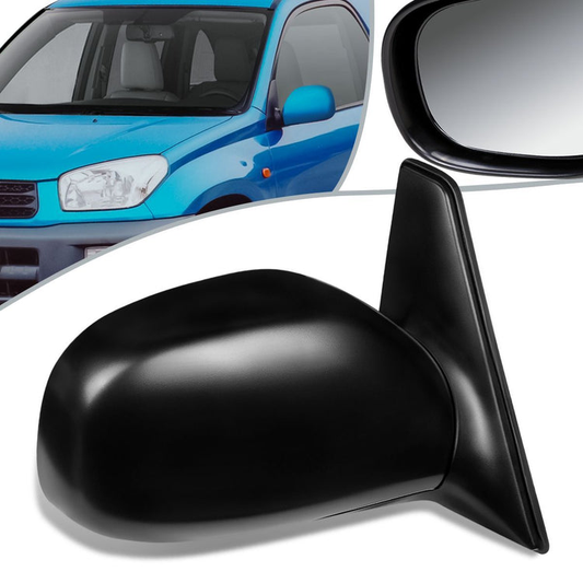 RETROVISOR MIRROR - OEM - 96-00 TOYOTA RAV4 - MANUAL - PAINTABLE - BLACK - RIGHT
