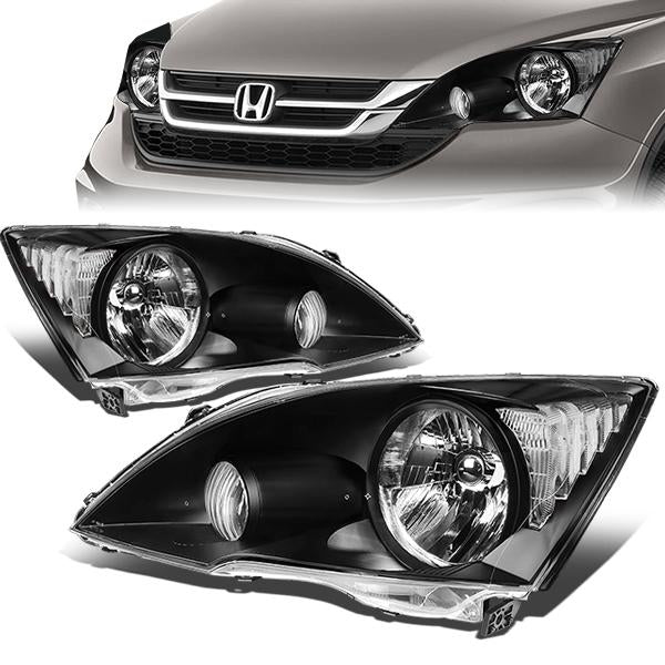 FAROS 07-11 HONDA CRV - H4 HIGH & LOW BEAM / 7440A SIGNAL / 168NA MARKER - BLACK HOUSING / CLEAR CORNER