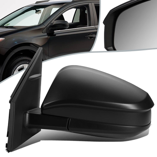 RETROVISOR MIRROR - OEM - 13-15 TOYOTA RAV4 - POWERED - FOLDING - TEXTURED - BLACK - LEFT