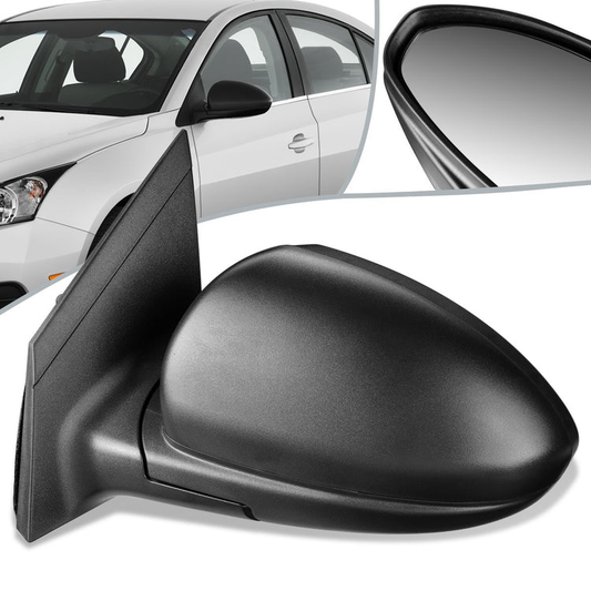 RETROVISOR MIRROR - OEM - 11-15 CHEVY CRUZE / 2016 CHEVY CRUZE LIMITED - MANUAL - TEXTURED - BLACK - LEFT
