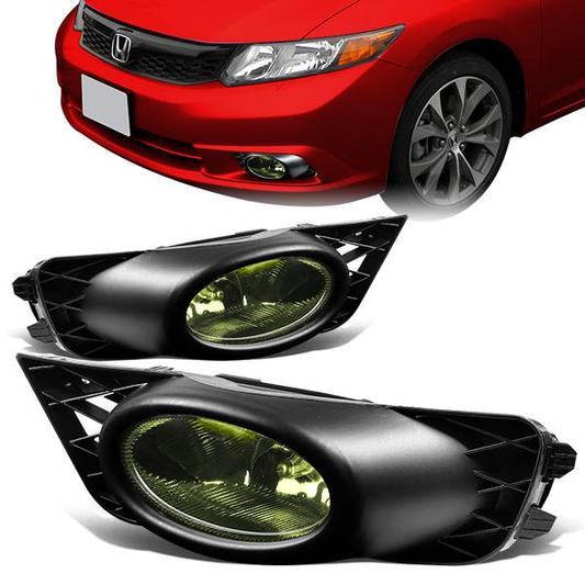 FAROS DE NIEBLA 09-11 HONDA CIVIC 4-DR - W/ SWITCH - H11 BULB - SMOKE