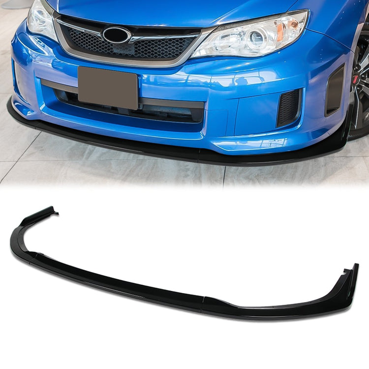 LIP FRONTAL 11-14 SUBARU WRX, WRX STI - REQUIRES DRILLING BUMPER FOR INSTALLATION - 3PC - PAINTED GLOSS BLACK