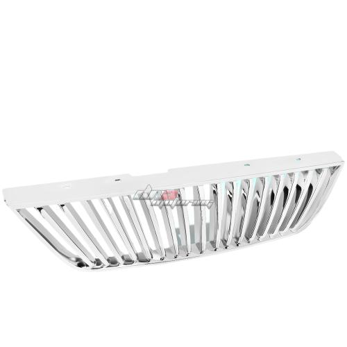 PARRILLA GRILLE - 99-04 FORD MUSTANG - VERTICAL FENCE STYLE - ABS - GLOSSY - CHROME