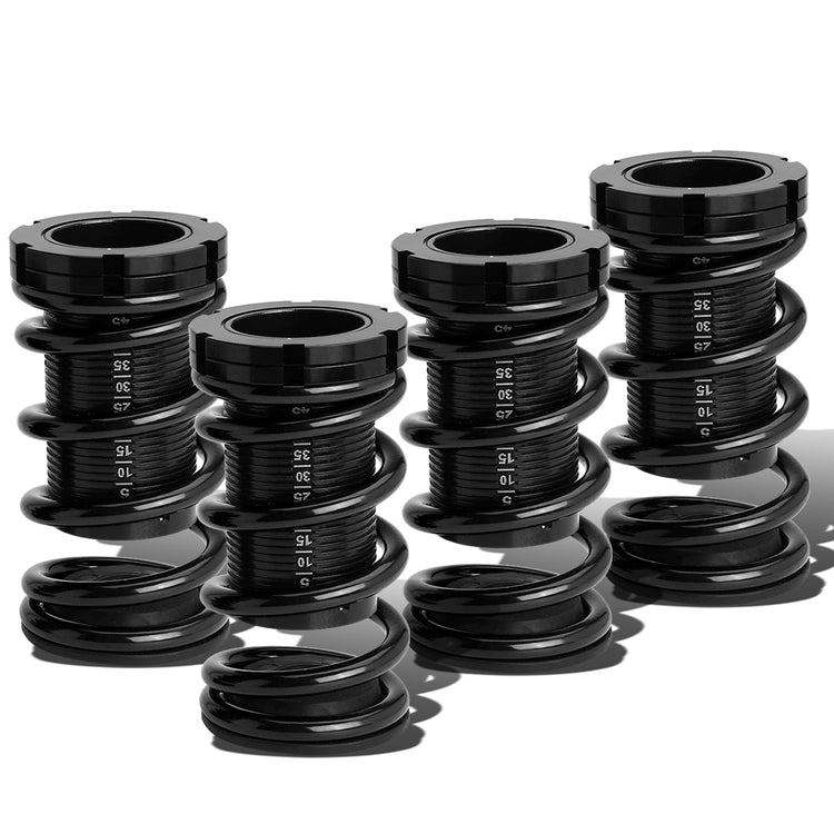 COILOVER 88-00 HONDA CIVIC / 88-91 CRX / 93-97 DEL SOL / 90-01 INTEGRA - SCALE - BLACK SLEEVES / BLACK TOP / BLACK SPRING