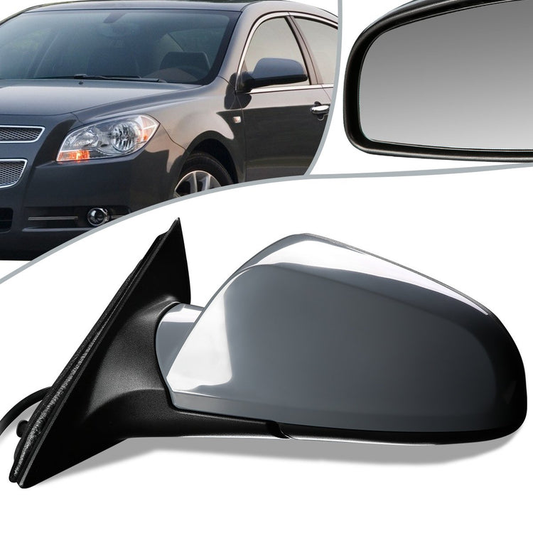 RETROVISOR MIRROR - OEM - 07-09 SATURN AURA - POWERED - HEATED - PAINTABLE - BLACK - LEFT