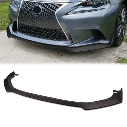 LIP FRONTAL 14-16 LEXUS IS250, 1S350 - REQUIRES DRILLING BUMPER FOR INSTALLATION - 3PC - MATTE BLACK