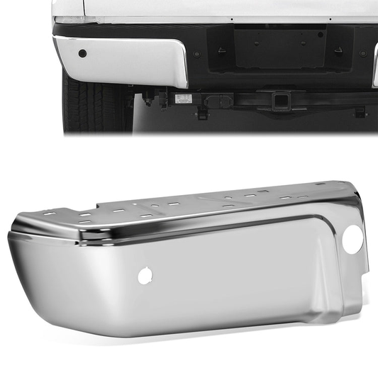 DEFENSA 08-16 FORD F-250 SUPER DUTY / 08-16 FORD F-350 SUPER DUTY / 08-16 FORD F-450 SUPER DUTY 2008-2016 - WITH PARK ASSIST - LEFT - CHROME