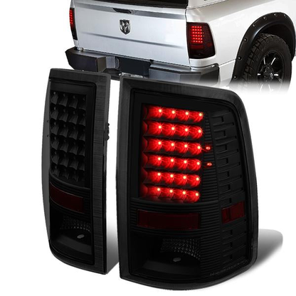 FAROS TRASEROS 09-17 DODGE RAM 1500 / 10-17 DODGE RAM 2500 , 3500 - LED - BLACK / SMOKE