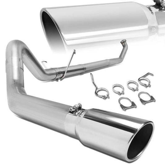 TUBERIA CATBACK CATBACK - 04-07 DODGE RAM 2500, 3500 5.9 - TURBO DIESEL- SINGLE TIP - STRAIGHT PIPE - STAINLESS STEEL