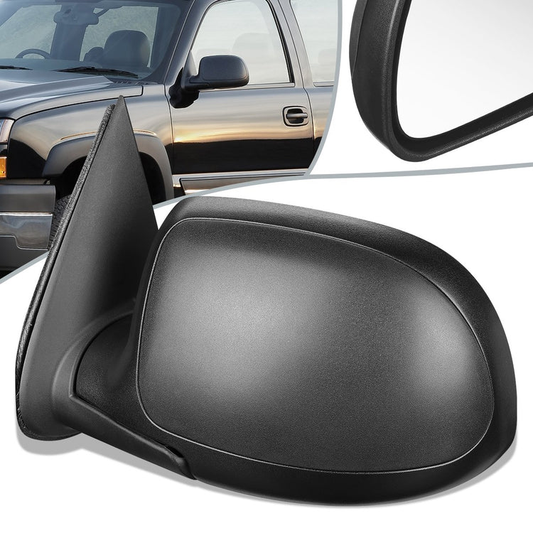 RETROVISOR MIRROR - OEM - 03-06 CHEVY AVALANCHE 1500, 2500 / 04-06 CHEVY SILVERADO 3500 / 2007 CHEVY SILVERADO 3500 CLASSIC - POWERED - HEATED - BLACK - LEFT