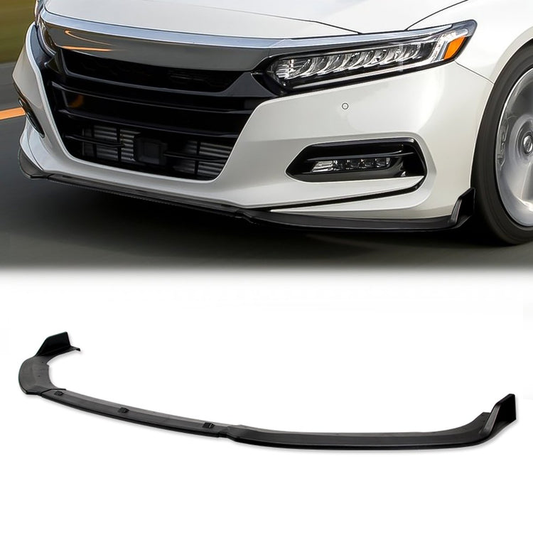 LIP FRONTAL 18-22 HONDA ACCORD SEDAN - REQUIRES DRILLING BUMPER FOR INSTALLATION - 3PC - MATTE BLACK