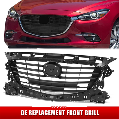 PARRILLA GRILLE - MZ 3 '14-'16/'17-'18 (3/4/5DR)/ GRILLE ASS'Y 17-18/ MAT-BLACK (4/5D)/ (SPORT/TOURING)/ (MEXICO BUILT)//PARTS.NO,MA1200216//OEM NO,BANE50712D