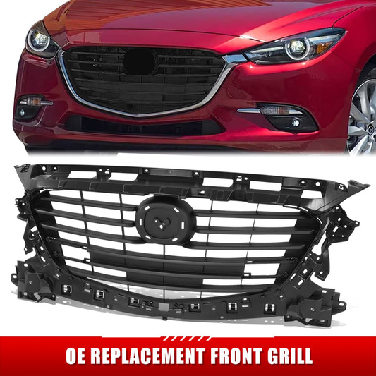 PARRILLA GRILLE - MZ 3 '14-'16/'17-'18 (3/4/5DR)/ GRILLE ASS'Y 17-18/ MAT-BLACK (4/5D)/ (SPORT/TOURING)/ (MEXICO BUILT)//PARTS.NO,MA1200216//OEM NO,BANE50712D