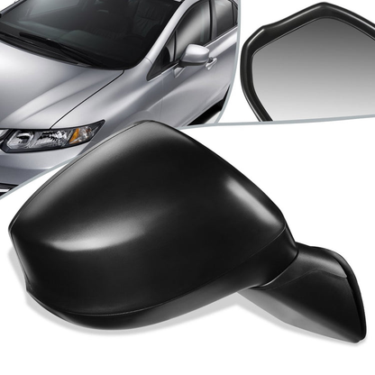 RETROVISOR MIRROR - OEM - 12-15 HONDA CIVIC - MANUAL - TEXTURED - BLACK - RIGHT