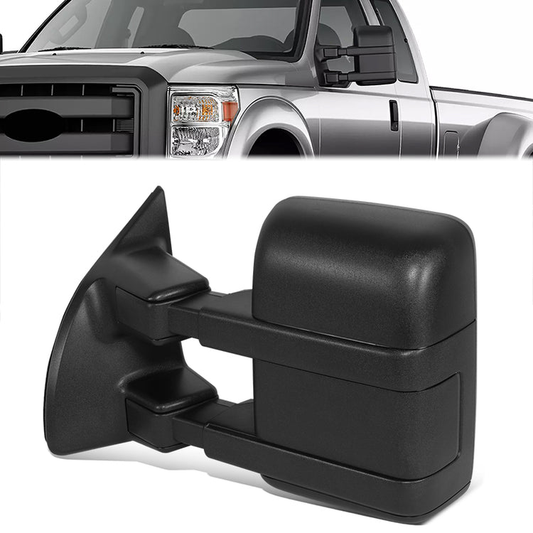 RETROVISOR MIRROR - OE STYLE - FORD F-250 SUPER DUTY 2008-2010 - FORD F-350 SUPER DUTY 2008-2010 - DUAL MIRROR - DRIVER LEFT SIDE - BLACK