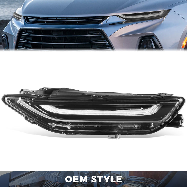 FAROS OE STYLE - 19-22 CHEVY BLAZER - LED DAYTIME RUNNING LIGHT - BLACK HOUSING - LEFT SIDE