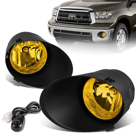 FAROS DE NIEBLA 07-13 TOYOTA TUNDRA / 07-11 SEQUOIA - WITH SWITCH - H10 BULB - AMBER