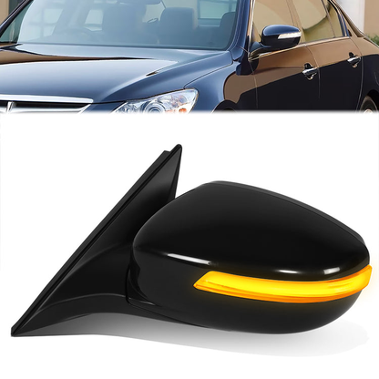 RETROVISOR MIRROR - OE STYLE - HYUNDAI GENESIS 2009-2014 - WITH POWER WITH HEATED GLASS WITH TURN SIGNAL - DRIVER LEFT SIDE - BLACK