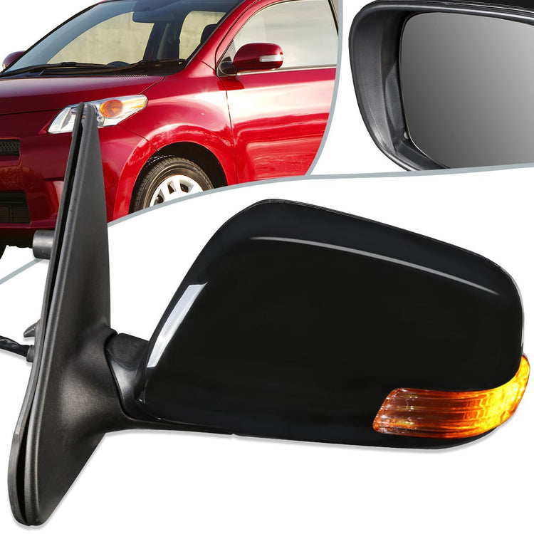 RETROVISOR MIRROR - OEM - 08-14 SCION XD - POWERED - PAINTABLE - BLACK - LEFT