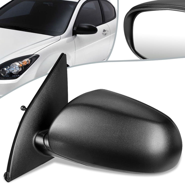 RETROVISOR MIRROR - OEM - 10-11 HYUNDAI ACCENT - MANUAL - TEXTURED - BLACK - LEFT