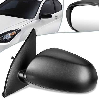 RETROVISOR MIRROR - OEM - 10-11 HYUNDAI ACCENT - MANUAL - TEXTURED - BLACK - LEFT