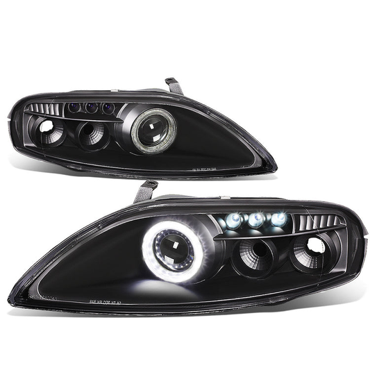 FAROS 92-00 LEXUS SC300 / LEXUS SC400 2-DOOR - LED DRL - HALO PROJECTOR - BLACK HOUSING - 9006 LOW BEAM / 9005 HIGH BEAM