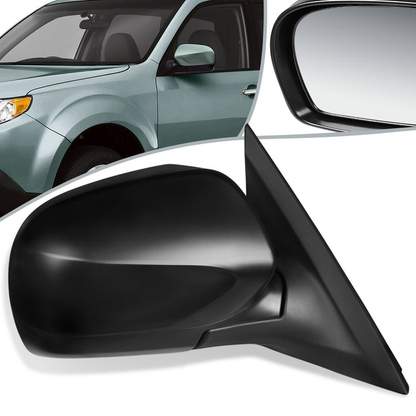RETROVISOR MIRROR - OEM - 11-13 SUBARU FORESTER X XT - POWERED - HEATED - TEXTURED - BLACK - RIGHT