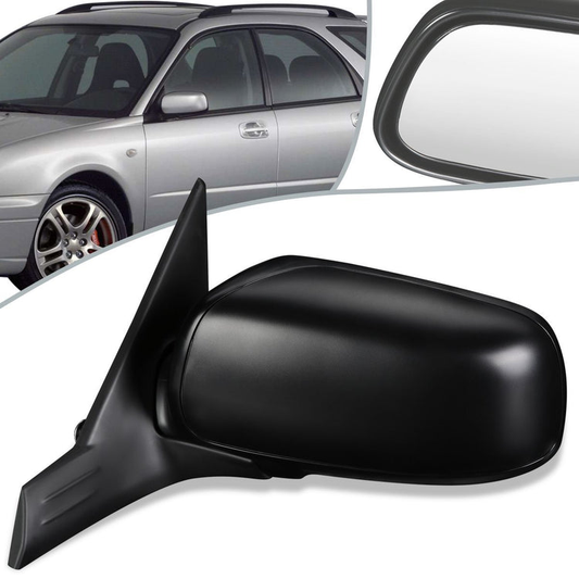 RETROVISOR MIRROR - OEM - 04-07 SUBARU IMPREZA - POWERED - TEXTURED - BLACK - LEFT