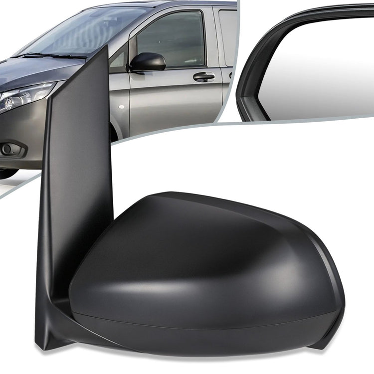 RETROVISOR MIRROR - OEM - 16-19 MERCEDES-BENZ METRIS - POWER ADJUST - HEATED GLASS - TEXTURED BLACK