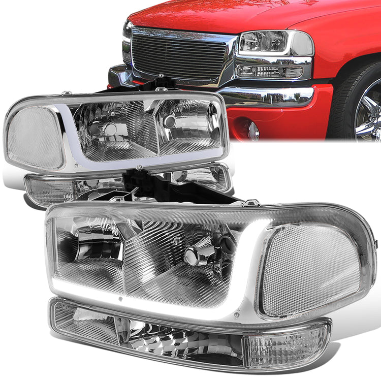 FAROS 99-07 GMC SIERRA 1500 / 01-07 GMC SIERRA 1500HD, SIERRA 2500HD, SIERRA 3500HD / 99-04 GMC SIERRA 2500 / 99-06 GMC YUKON / 00-06 GMC YUKON XL 1500, YUKON XL 2500 / 2001 GMC SIERRA C3 - DOES NOT FIT DENALI TRIMS / FITS 2007 CLASSIC MODELS ONLY - LED