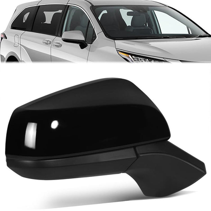 RETROVISOR MIRROR - OE STYLE - TOYOTA SIENNA 2021-2024 - WITH POWER WITH HEATED WITH BLIND SPOT MIRROR - PASSENGER RIGHT SIDE - BLACK