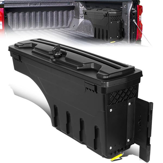 nan WHEEL WELL LOCK BOX - 07-20 TOYOTA TUNDRA - DRILLING IS REQUIRED TO MOUNT TO VEHICLE - W/ LOCK - W/ KEY - PASSENGER SIDE - BLACK
