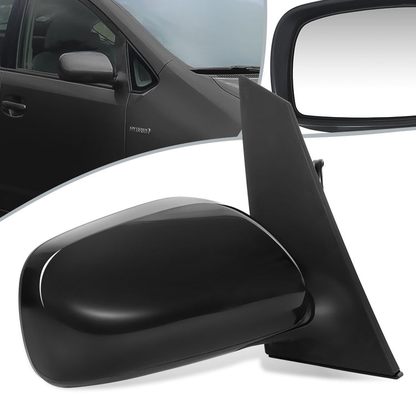 RETROVISOR MIRROR - OEM - 04-09 TOYOTA PRIUS - POWERED - HEATED - PAINTABLE - BLACK - RIGHT